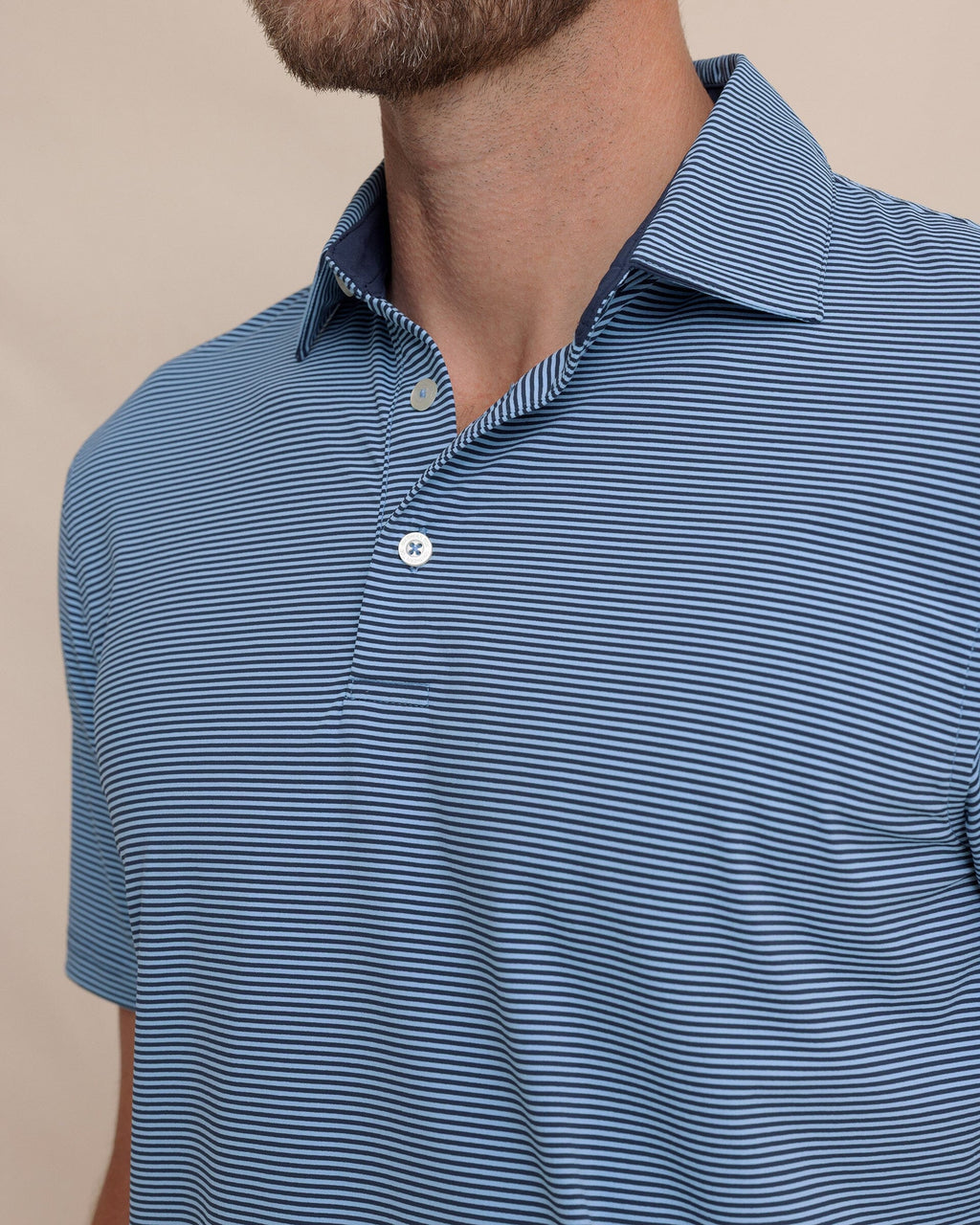 brrr°®-eeze Meadowbrook Stripe Polo - Ocean Channel
