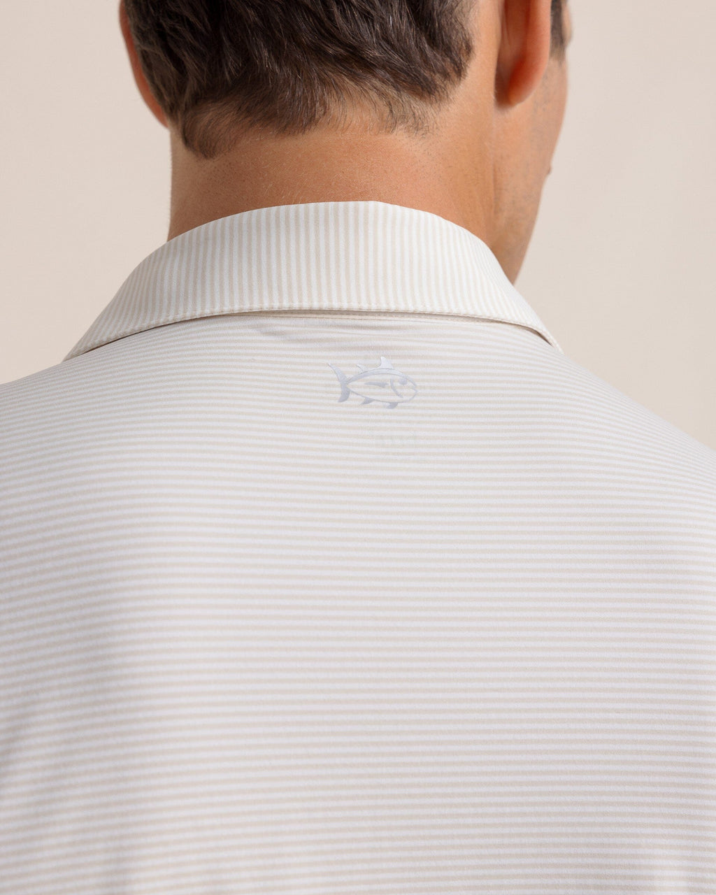 brrr°®-eeze Meadowbrook Stripe Polo - Sand White