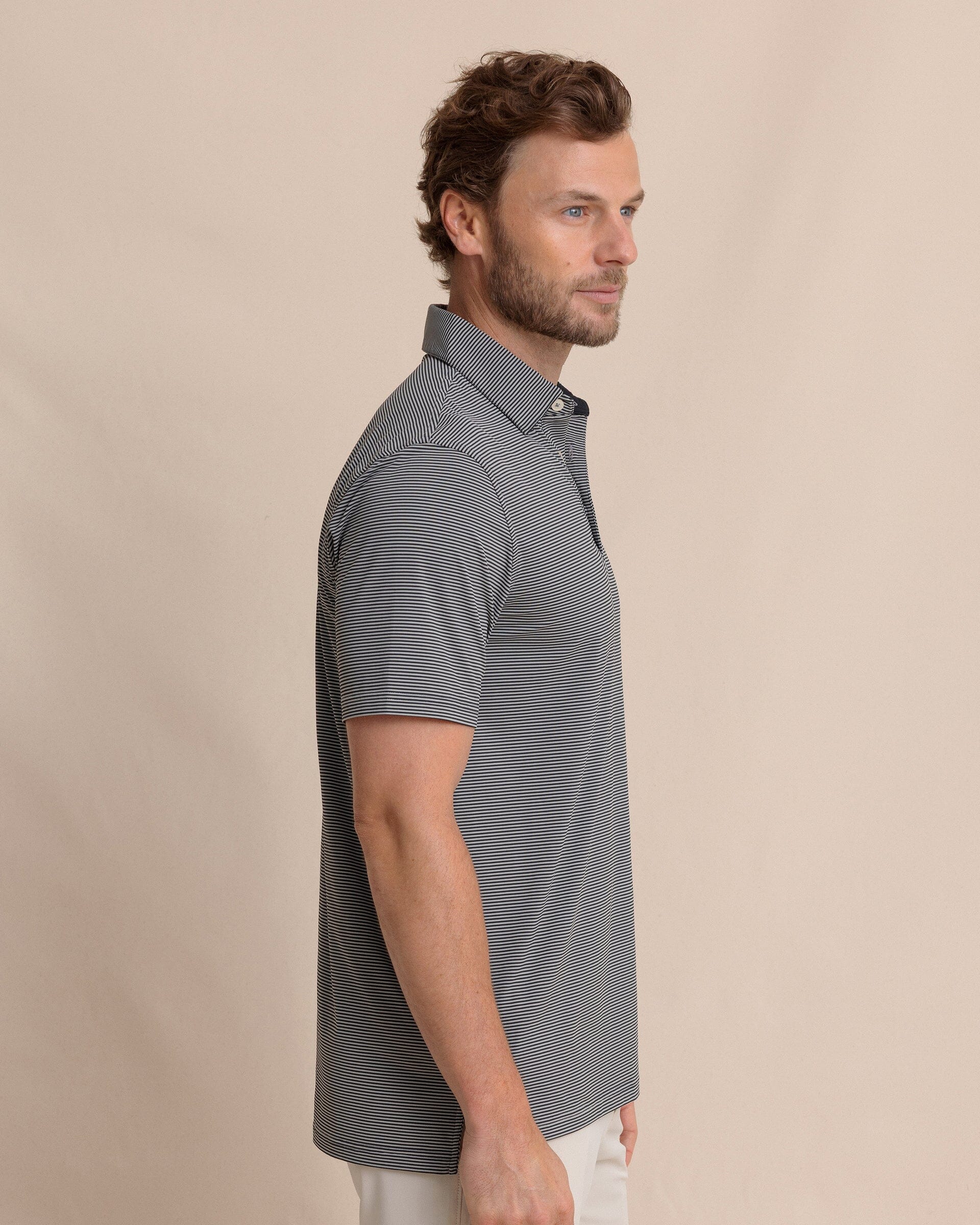 brrr°®-eeze Meadowbrook Stripe Polo - Steel